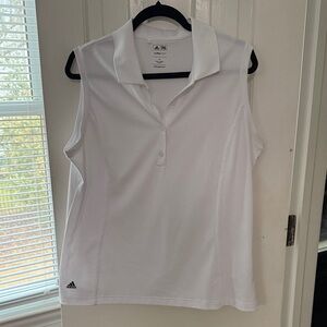 Adidas Women's White Sleeveless Golf / Tennis Shirt